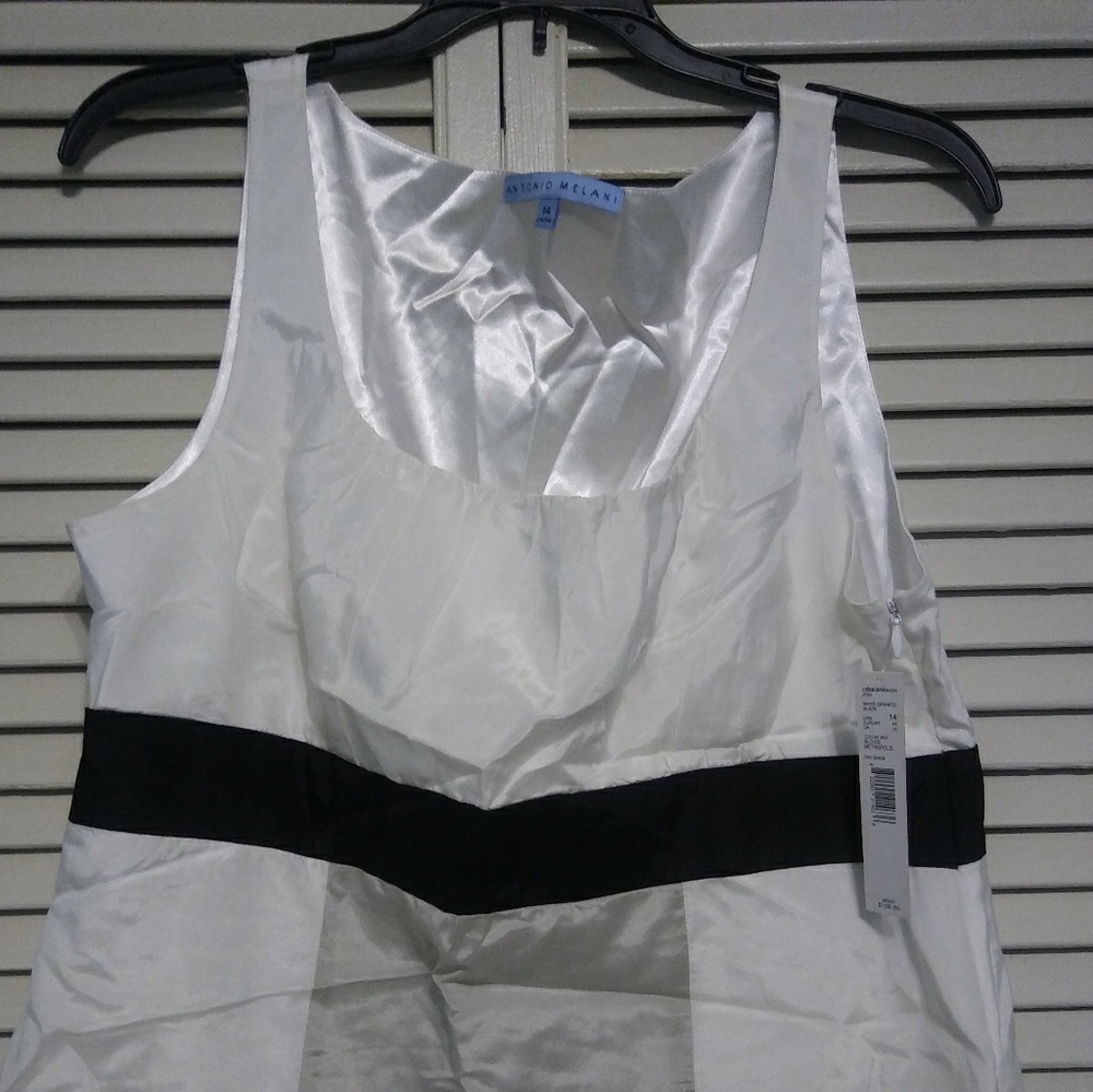 Antonio Melanie lined satin tank sz 14